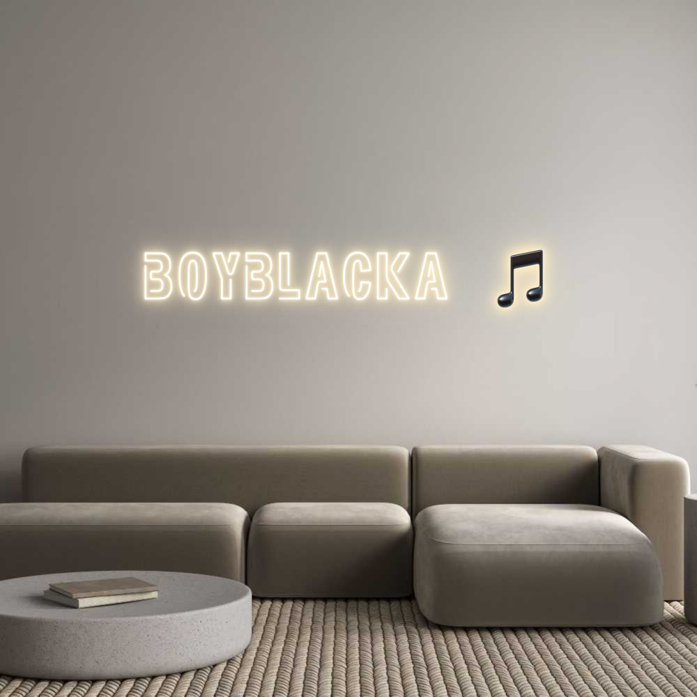 Custom Neon Sign Online Editor Boyblacka 🎵