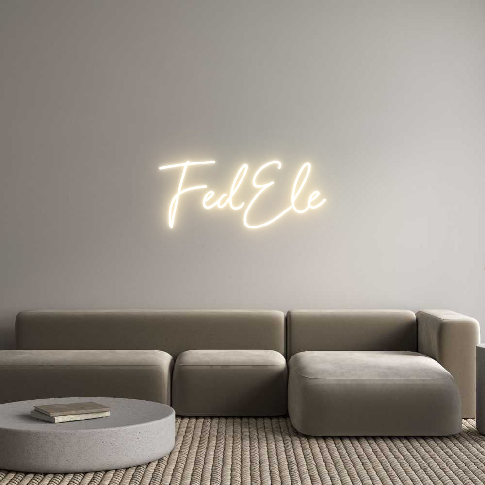 Custom Neon Sign Online Editor FedEle