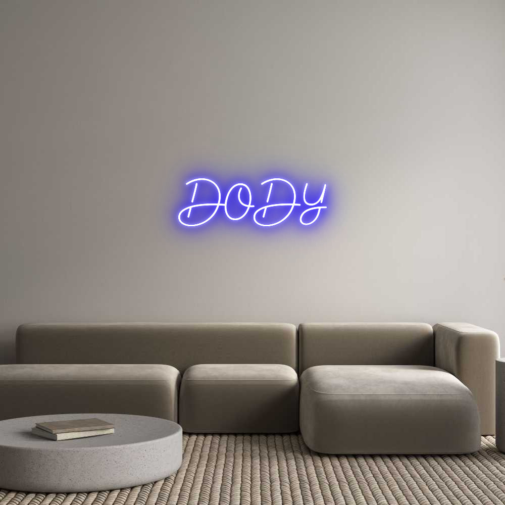 Custom Neon Sign Online Editor DODY
