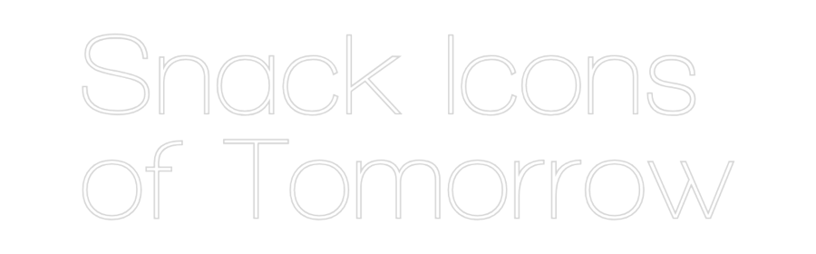 Custom Neon Sign Online Editor Snack Icons
...