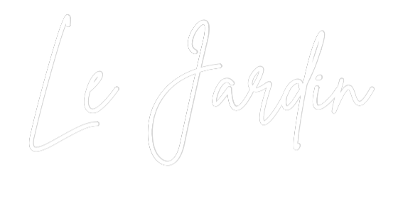 Tilpasset neonskilt på nettredigering i Le Jardin