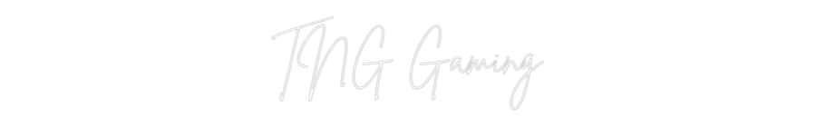 Editor online di insegne al neon personalizzate TNG Gaming