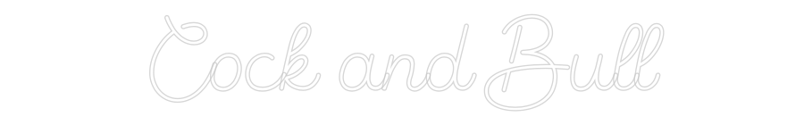 Editor on-line de letreiros neon personalizados Cock and Bull