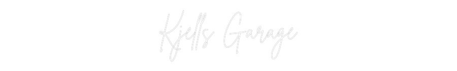 Custom Neon Sign Online Editor Kjells Garage