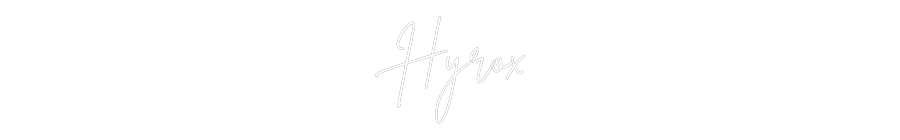 Custom Neon Sign Online Editor Hyrox