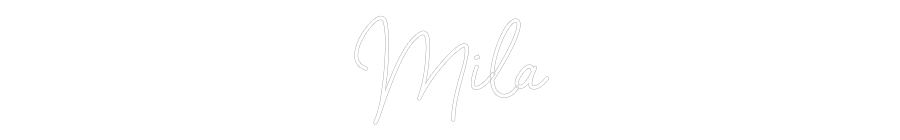 Custom Neon Sign Online Editor Mila