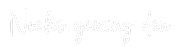 Custom Neon Sign Online Editor Noahs gaming ...