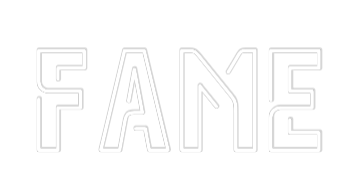 Anpassad neonskylt online-redigerare FAME