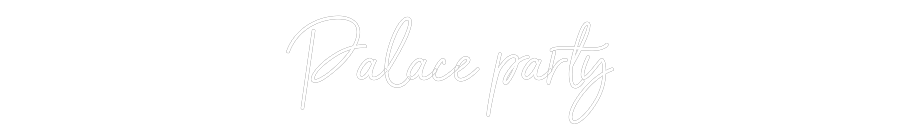 Editor on-line de letreiros neon personalizados Palace party