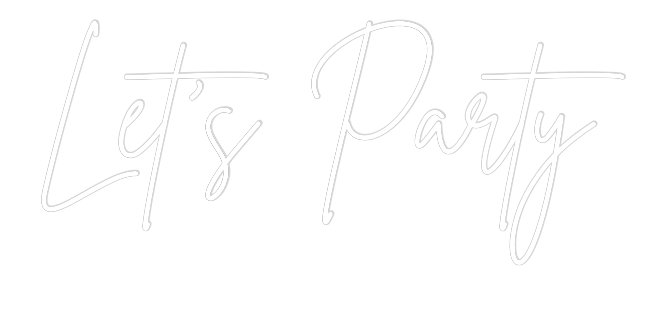 Anpassad neonskylt online-redigerare Låt oss festa