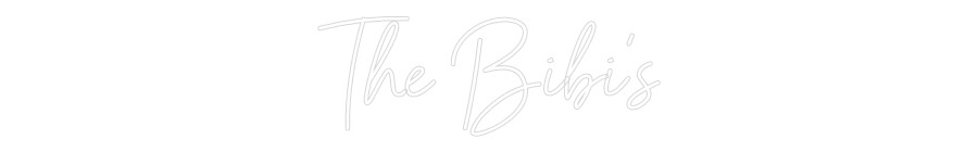 Custom Neon Sign Online Editor The Bibi's