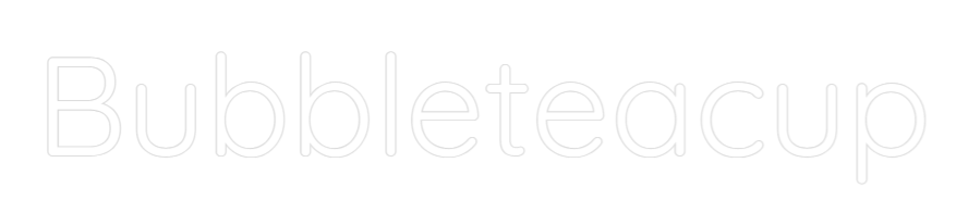 Anpassad neonskylt online-redigerare Bubbleteacup