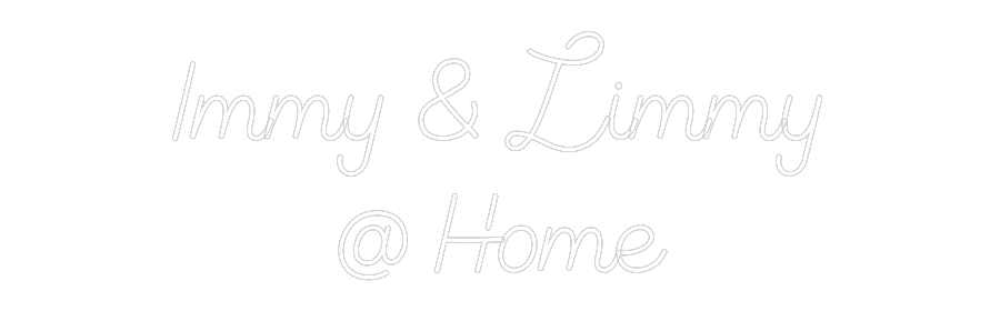 Custom Neon Sign Online Editor Immy & Limmy...