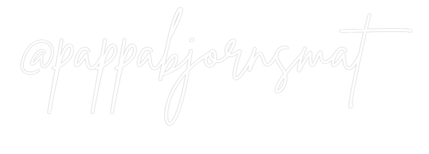 Online redaktør til brugerdefineret neonskilt @pappabjornsmat