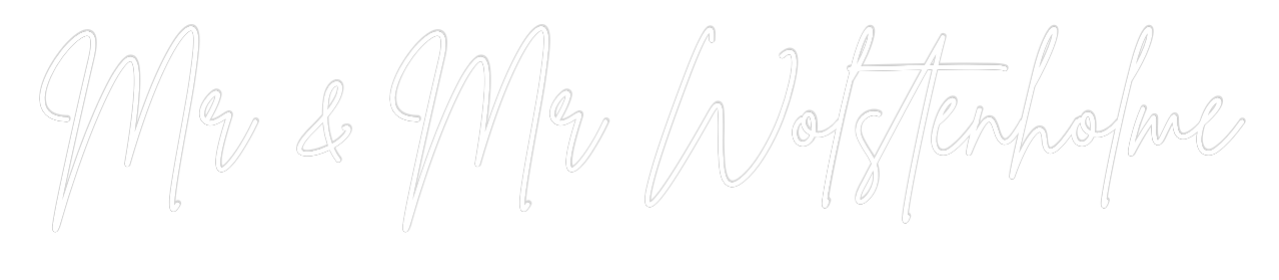 Custom Neon Sign Online Editor Mr & Mr Wolst...