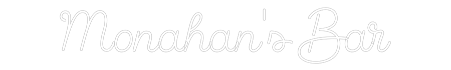Custom Neon Sign Online Editor Monahan's Bar