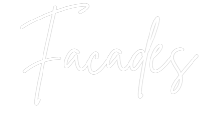 Tilpasset neonskilt på nett-editor for fasader