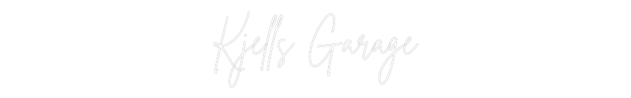 Custom Neon Sign Online Editor Kjells Garage