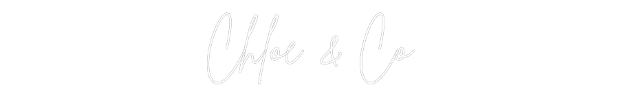 Editor en línea de letreros de neón personalizados Chloe & Co