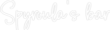 Custom Neon Sign Online Editor Spyroula's bar