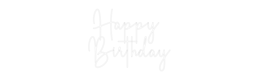 Editor online di insegne al neon personalizzate Happy 
Nascita...