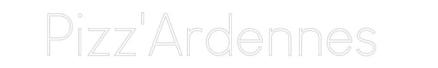 Custom Neon Sign Online Editor Pizz'Ardennes