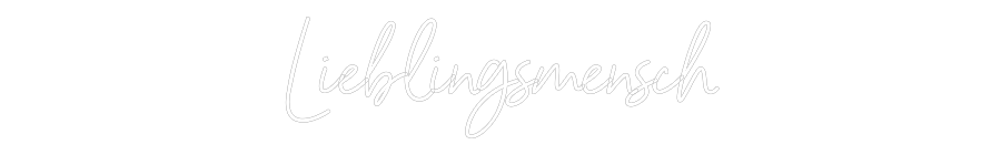 Custom Neon Sign Online Editor Lieblingsmensch