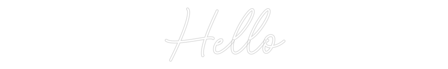 Custom Neon Sign Online Editor Hello