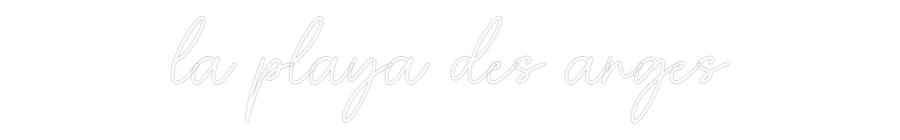 Custom Neon Sign Online Editor la playa des ...