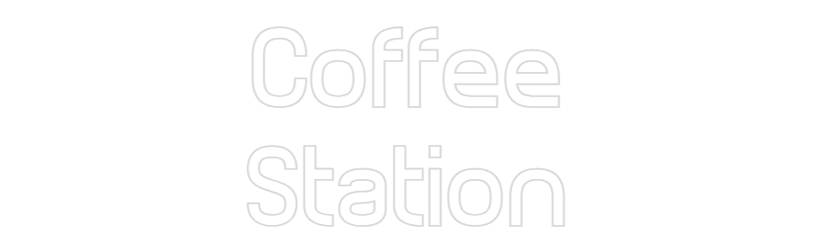 Custom Neon Sign Online Editor Coffee
Station