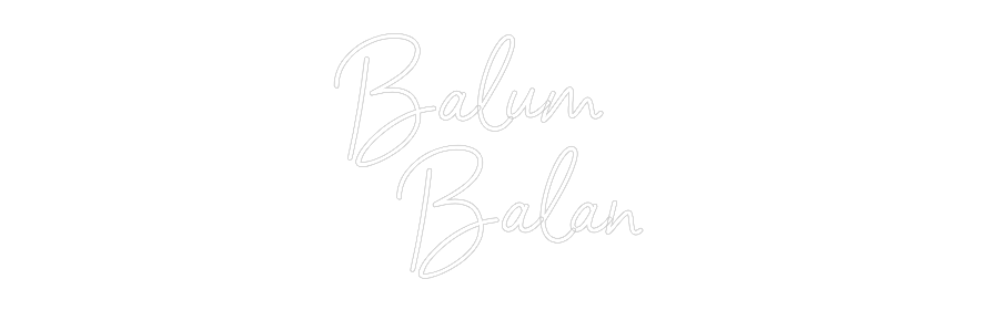 Custom Neon Sign Online Editor Balum
   Bal...