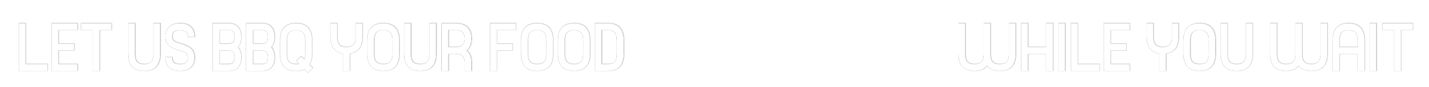 Custom Neon Sign Online Editor LET US BBQ YO...