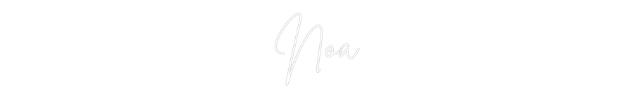 Custom Neon Sign Online Editor Noa