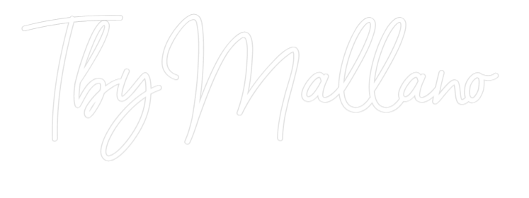 Tilpasset neonskiltredigeringsprogram på nett TbyMallano