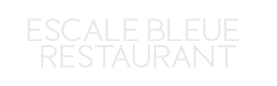 Custom Neon Sign Online Editor ESCALE BLEUE ...