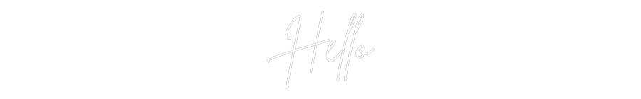 Custom Neon Sign Online Editor Hello