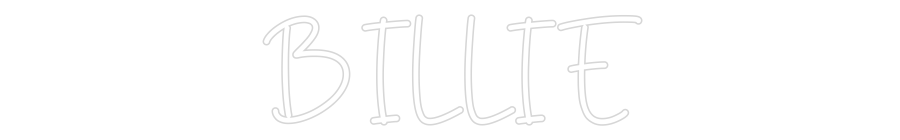 Custom Neon Sign Online Editor BILLIE