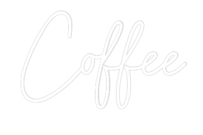 Anpassad neonskylt online-redigerare för kaffe