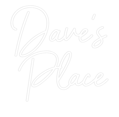 Custom Neon Sign Online Editor Dave's
 Place