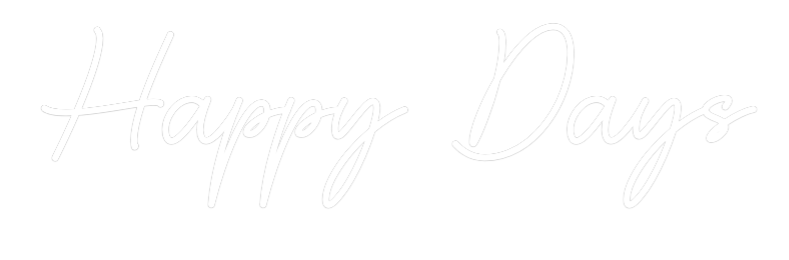 Custom Neon Sign Online Editor Happy Days