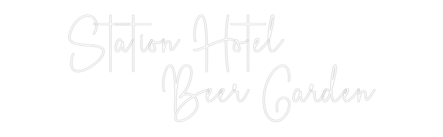 Custom Neon Sign Online Editor Station Hotel...