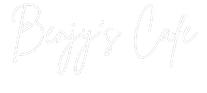 Custom Neon Sign Online Editor Benjy's Cafe