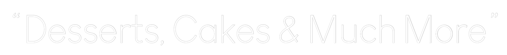 Anpassad neonskylt online-redigerare "Efterrätter, Ca...