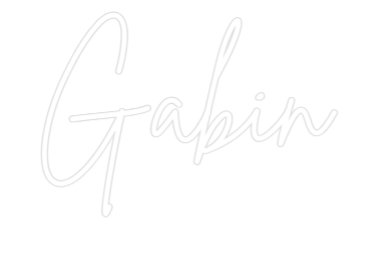 Tilpasset neonskilt på nettredigering Gabin