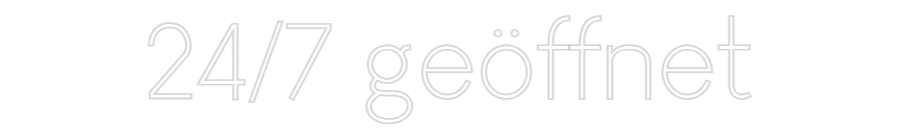 Custom Neon Sign Online Editor 24/7 geöffnet