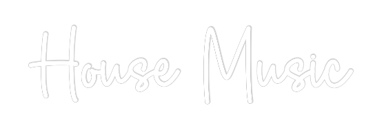 Tilpasset neonskilt på nettredigeringsprogram House Music