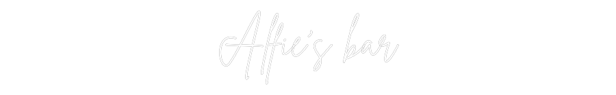 Custom Neon Sign Online Editor Alfie’s bar