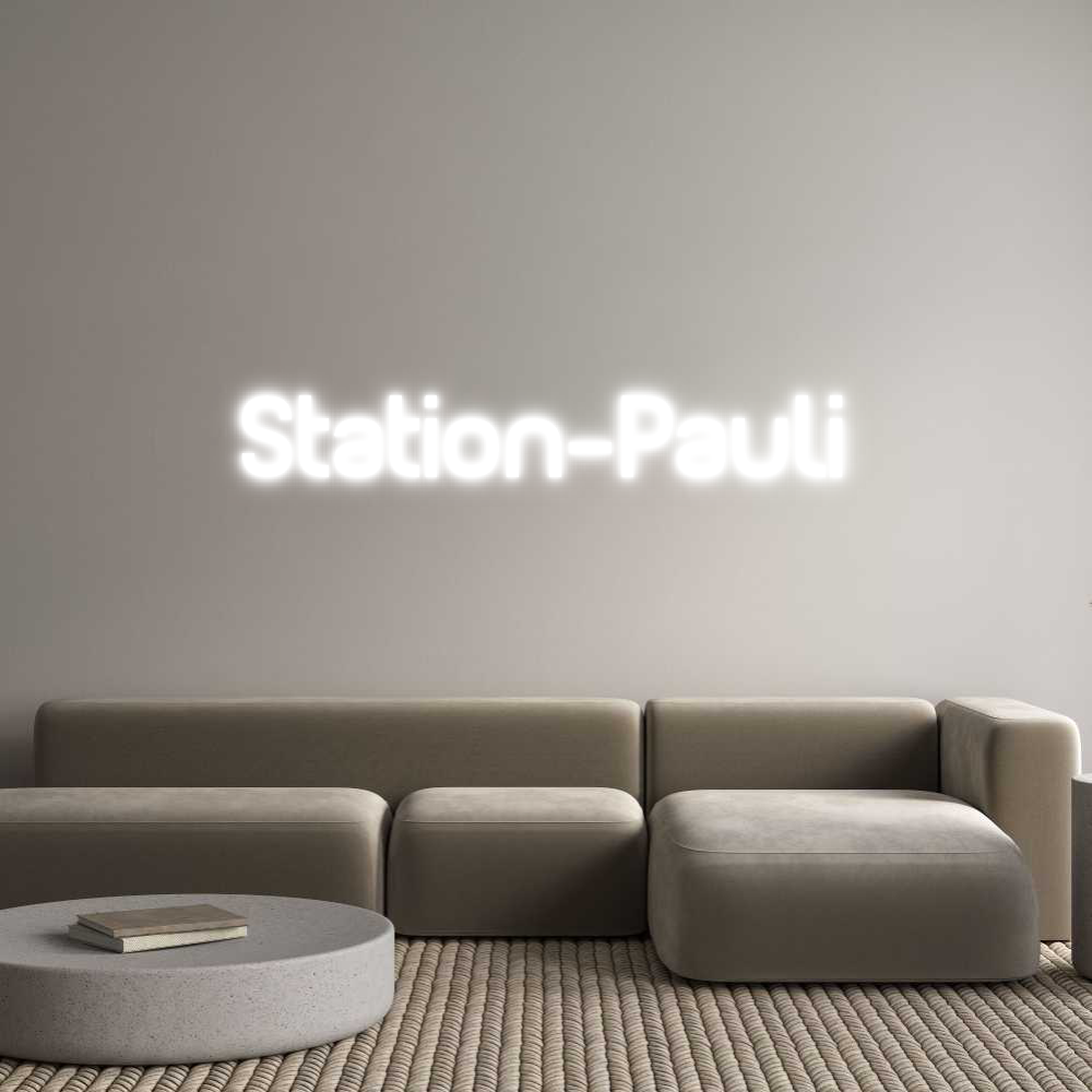 Custom Neon Sign Online Editor Station-Pauli