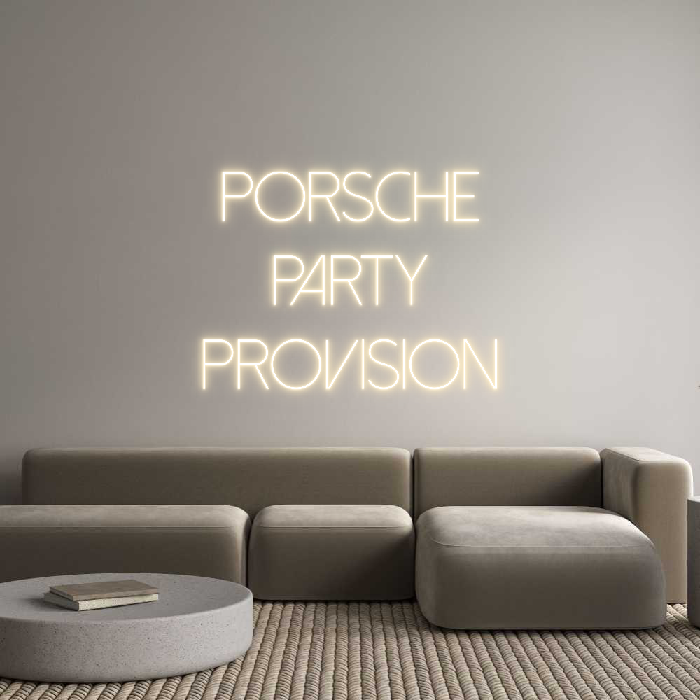 Custom Neon Sign Online Editor Porsche
Part...