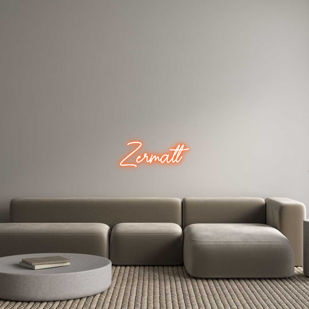 Custom Neon Sign Online Editor Zermatt